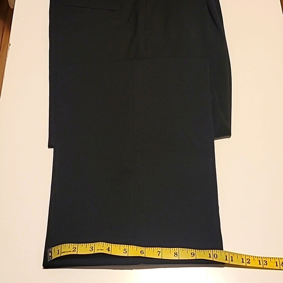 New black LOFT wide leg / high waist trousers with 2 front pleats. - Picture 8 of 11